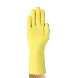 Ansell&nbsp;AlphaTec&trade; 87-297 Medium Weight Natural Rubber Glove With Flock Lining